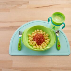 SILICONE BIB WITH CRUMBLE CATCHER PINK