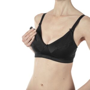 NURSING MICROFIBRE BRA BLACK 4C