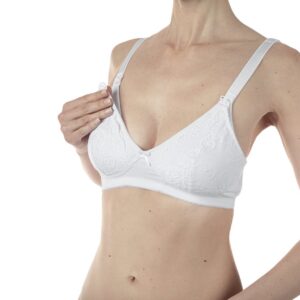 NURSING COTTON BRA WHITE 5D