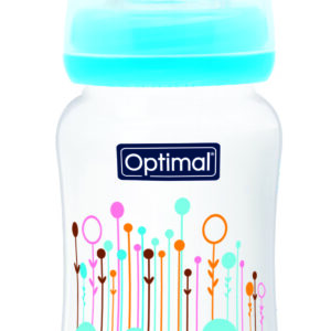 W/ NECK FEEDING BOTTLE 240ml BLUE 'PINK 'WHITE
