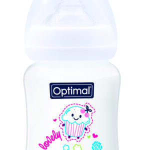 W/ NECK FEEDING BOTTLE 180ml BLUE 'PINK 'WHITE