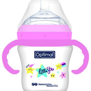 Mamilla Extra Wide Neck With Handle - Double Anti - Colic System (210ml) - 6+ BLUE 'PINK 'GREEN