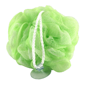 GREEN MESH BATH SPONGE