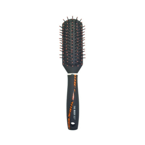 HAIR BRUSH WITH RUBBER COATING
