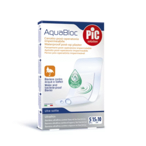 "5 AQUABLOC PLASTERS CM10X15 ST ANTIBAC
"