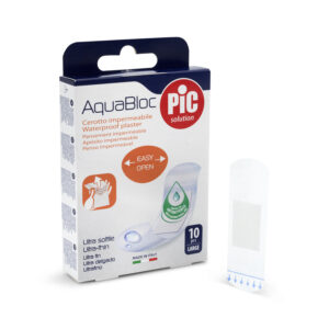 10 PLASTER AQUABLOC 25*72 MM ANTIBACTER