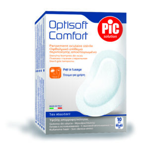 10 EYE PADS WITH ADHESIVE EDGE